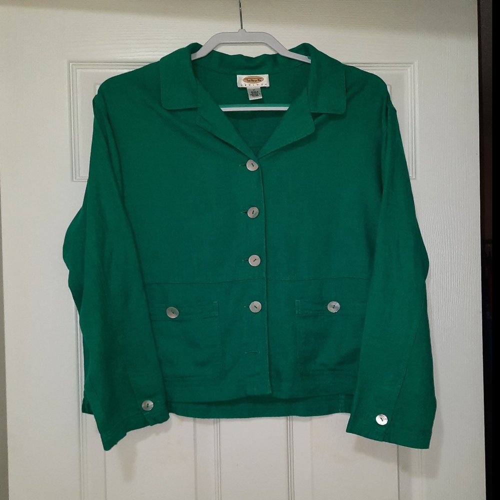 Talbots Petites Green Jacket